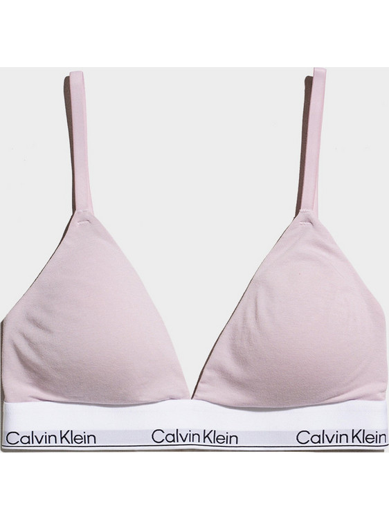 Calvin Klein Σουτιέν Τριγωνάκι χωρίς Μπανέλα Ροζ LV00QF8498-MSD