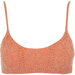 Kendall + Kylie Γυναικείο Καλοκαιρινό Crop Top Πορτοκαλί KKC.1W1.040.014-78