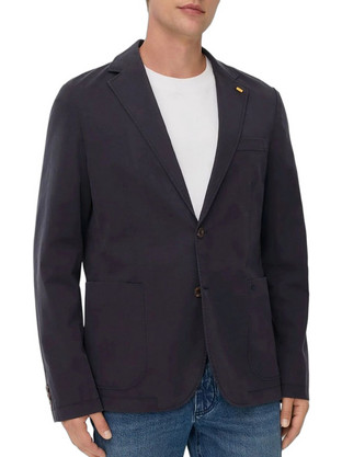 Camel Active Χειμερινό Ανδρικό Blazer Υφασμάτινο με Κανονική Εφαρμογή Navy Μπλε C262-442905-8I30-48