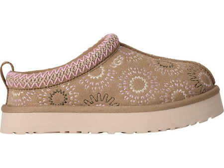 UGG Χειμερινές Παιδικές Παντόφλες για Κορίτσι με Γούνα Μπεζ Καφέ 1175210K-MDSD