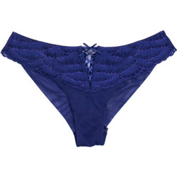 Luna Γυναικείο Sexy Brazil με Δαντέλα Μπλε 24300