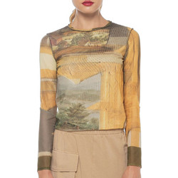 Desigual Love Life Γυναικείο Χειμερινό Top Μπεζ 24WWTK91