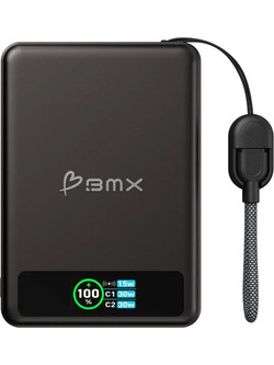 BMX SolidSafe Duo Wireless Magsafe Power Bank 10000mAh 15W με Θύρα USB-C Black