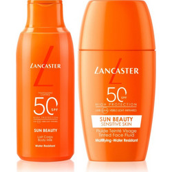 Lancaster Sun Beauty Body Milk SPF50 175ml + Sun Sensitive Tinted Mattifying Fluid SPF50 30ml