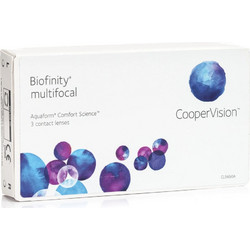 Cooper Vision Biofinity Multifocal Μηνιαίοι Φακοί Επαφής Σιλικόνης Υδρογέλης 3τμχ