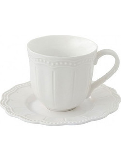 Easy Life Elite Φλιτζάνι Espresso & Ελληνικού Καφέ Πορσελάνης Λευκό 110ml 2886