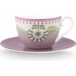Pip Studio Lily & Lotus Φλιτζάνι Τσαγιού Πορσελάνης Λιλά 280ml 51004191