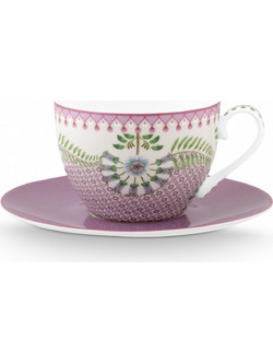 Pip Studio Lily & Lotus Φλιτζάνι Τσαγιού Πορσελάνης Λιλά 280ml 51004191