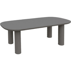 B2BMarkt Kiora Οβάλ Τραπέζι Κήπου Τσιμέντο Ανθρακί 200x100x75cm 0613365