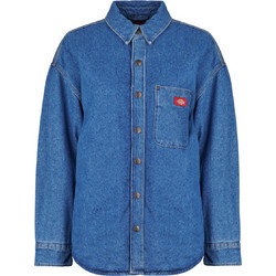 Dickies Μακρυμάνικο Γυναικείο Πουκάμισο Τζιν Mονόχρωμο Μπλε DK0A89DECLB