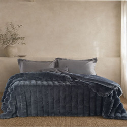 Rythmos Κουβερτοπάπλωμα Μονό 160x220 Atelier Anthracite