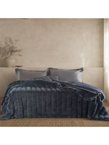 Rythmos Κουβερτοπάπλωμα Μονό 160x220 Atelier Anthracite