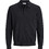 Jack & Jones Ανδρική Μπλούζα Polo Μακρυμάνικη Μαύρη 12298384