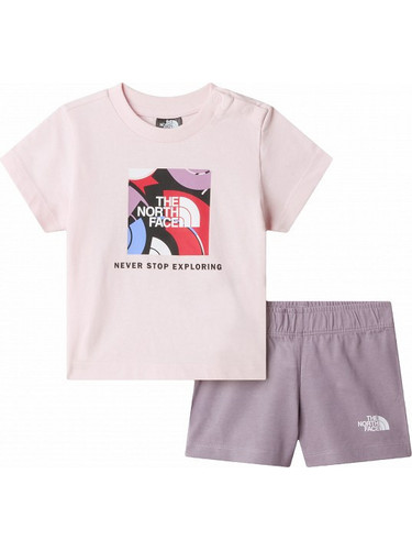 The North Face Βρεφικό Σετ για Αγόρι Καλοκαιρινό Ροζ Μωβ NF0A8G1D-MC11