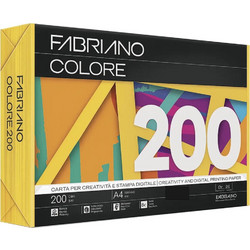 Fabriano Colore Χαρτί Α4 200gr/m² 100 Φύλλα Κίτρινο 19978721297