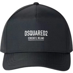 Dsquared2 Ανδρικό Καπέλο Jockey Υφασμάτινο Μαύρο BCM059016805374