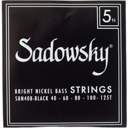 Sadowsky Black Label Σετ 5 Χορδές Ηλεκτρικού Μπάσου Pure Nickel 40-125T"