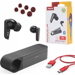 Hama Spirit Pocket II Ακουστικά Bluetooth In Ear Black