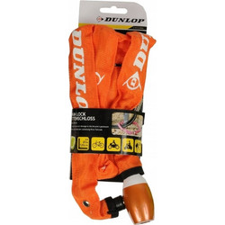 Dunlop Αντικλεπτική Αλυσίδα Μηχανής με Κλειδαριά 120cm Πορτοκαλί