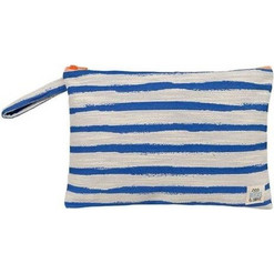 Bleecker & Love Sifnos Γυναικείο Νεσεσέρ 25x18cm Λευκό Μπλε