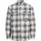 Jack & Jones Ανδρικό Πουκάμισο Βαμβακερό Καρό Μακρυμάνικο Κανονική Γραμμή Overshirt Γκρι 12301357