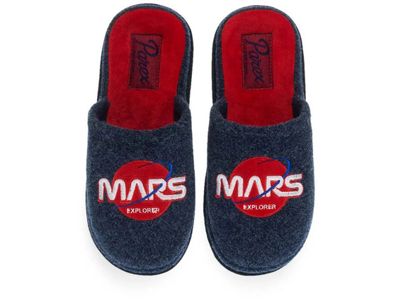 Parex Mars Explorer Χειμερινές Ανδρικές Παντόφλες Ανατομικές Navy Μπλε 10128027