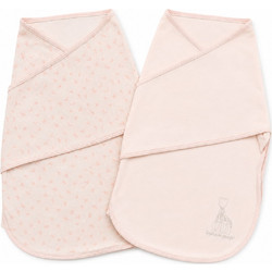 Baby Bliss BlissSnug Leaves Πάνες Φασκιώματος Ροζ 2τμχ BLISS-SNG-S004