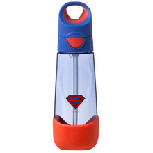 B.Box Superman Παιδικό Παγούρι Πλαστικό BPA Free με Καλαμάκι Μπλε Κόκκινο 600ml
