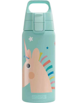 Sigg Uni-Stars Παιδικό Παγούρι Θερμός Ανοξείδωτο BPA Free με Καλαμάκι Βεραμάν 500ml