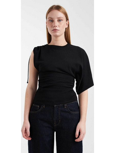 Topshop Bilina Γυναικείο Καλοκαιρινό Top Βαμβακερό Μαύρο 31001591