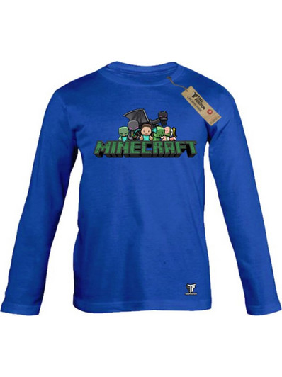 Takeposition Minecraft Παιδικό T-Shirt Μακρυμάνικο Royal Blue 214-814-4766