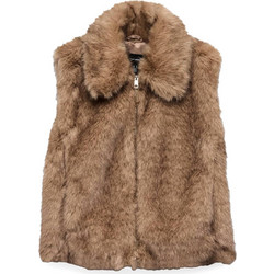 Vero Moda Αμάνικη Γυναικεία Γούνα Κοντή Καφέ 10348280