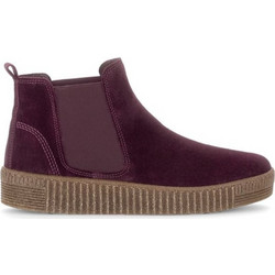 Gabor Γυναικεία Μποτάκια Chelsea Suede Μπορντό 73731-012