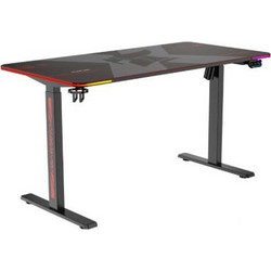 Serioux Carbon Pro Gaming Γραφείο Ξύλινο Ρυθμιζόμενο Ύψος 140x70x121cm