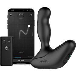 Nexus Nexus Revo Stealth App Πρωκτική Σφήνα Ασύρματη με Δόνηση για Μασάζ Προστάτη 14.6cm Μαύρη