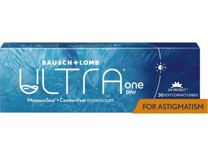 Bausch & Lomb Ημερήσιοι Φακοί Επαφής Αστιγματικοί με Blue Blocker 30τμχ