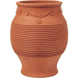 Ceramart Γλάστρα Εξωτερικού Χώρου Στρογγυλή Πήλινη 43x50cm