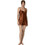 Pen-Ky Babydoll Καλοκαιρινό Σατέν Καφέ 56007X6