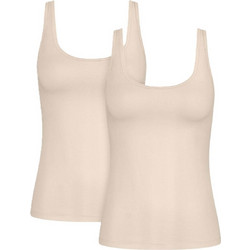 Sloggi Ultimate Comfy Αμάνικα Γυναικεία Φανελάκια Σετ 2Pack Μπεζ 10232051
