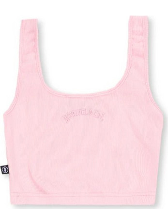 We Ride Local Γυναικείο Καλοκαιρινό Crop Top Ριπ Ροζ FRCTBPSS26