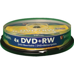 DVD+RW VERBATIM 4.7Gb REWRITABLE 10 PACK 1-4x ΚΕΝΑ ΕΠΑΝΕΓΓΡΑΨΙΜΑ 43488