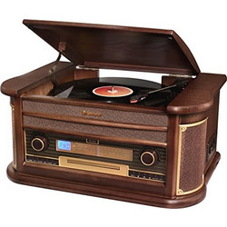 Roadstar HIF-1896 Πικάπ με Ηχεία & Προενίσχυση USB Brown