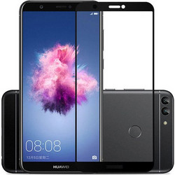 MOCOLO Σκληρυμένο Γυαλί (Tempered Glass) Προστασίας Οθόνης Πλήρης Κάλυψης για Huawei P Smart / Enjoy 7S - Μαύρο