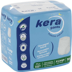 Kera Pants Plus XLarge Πάνες Βρακάκι Ακράτειας 7 Σταγόνες 14τμχ