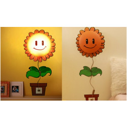 Παιδικό Φωτιστικό με αυτοκόλλητο σχέδιο Sun Flower