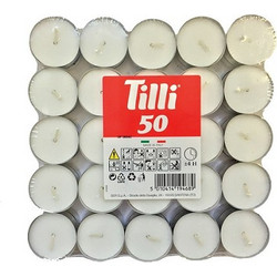 Κεριά ρεσώ 50τμχ διάρκειας 4ωρών TILLI