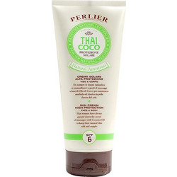 Perlier Thai Coco Natural Antistess Sun Αντηλιακή Κρέμα Προσώπου & Σώματος SPF6 200ml