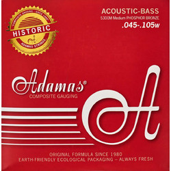 Adamas 5300M Σετ 4 Χορδές Ακουστικού Μπάσου Phosphor Bronze 45-105" Medium Tension