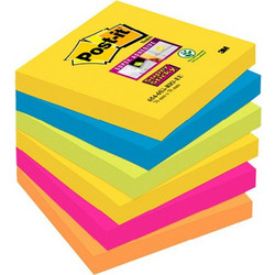 Αυτοκόλλητα Χαρτάκια Σημ. Post-it 3M 654 Rio Color - 76x76 - 90φ (Ελάχιστο 6 ΤΜΧ)