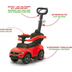 Jamara Rider VW T-Roc 3 in 1 Περπατούρα Αυτοκινητάκι με Χειρολαβή 12m+ 460461